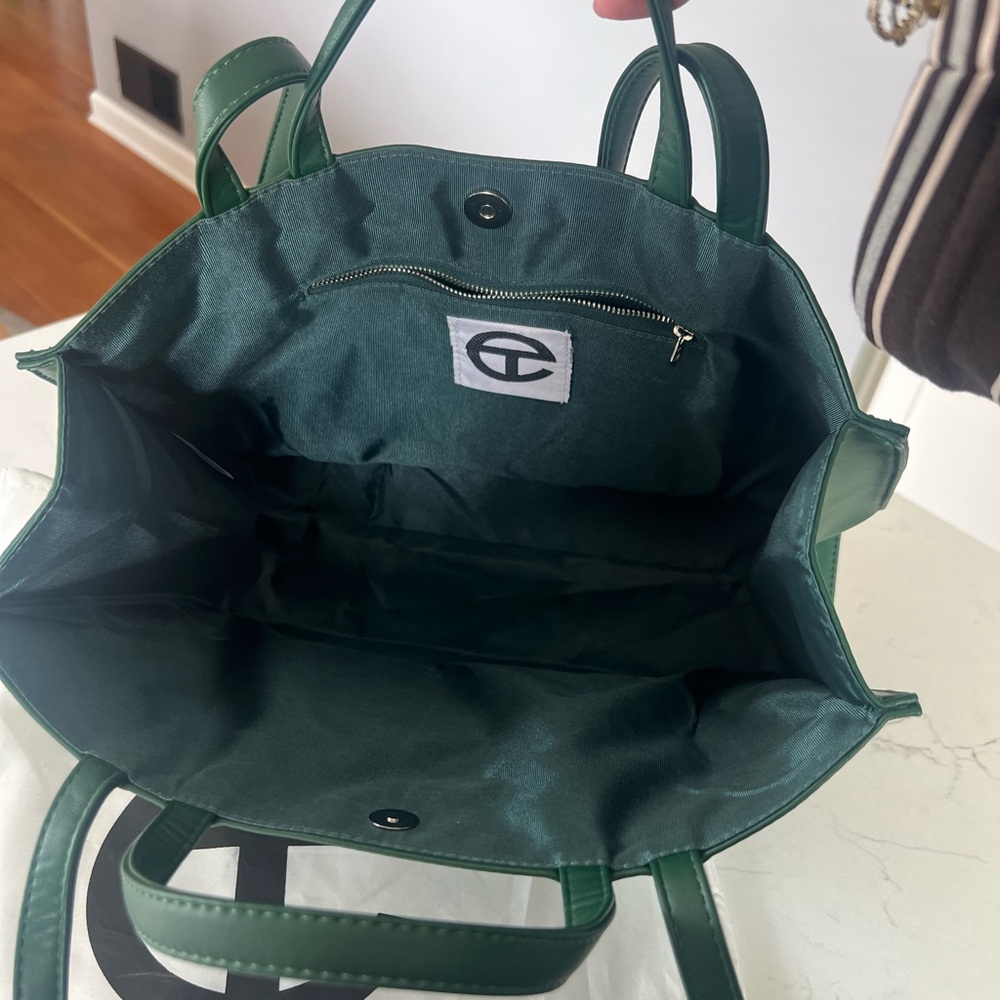Telfar Medium Olive Green Shopper - Picture 7 of 8